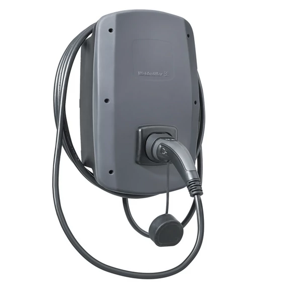 Weidmüller AC SMART Eco elektromos autó fali töltő (22kW, 5M-es Type 2 Kábel, APP, DC-túlfesz. védelem)