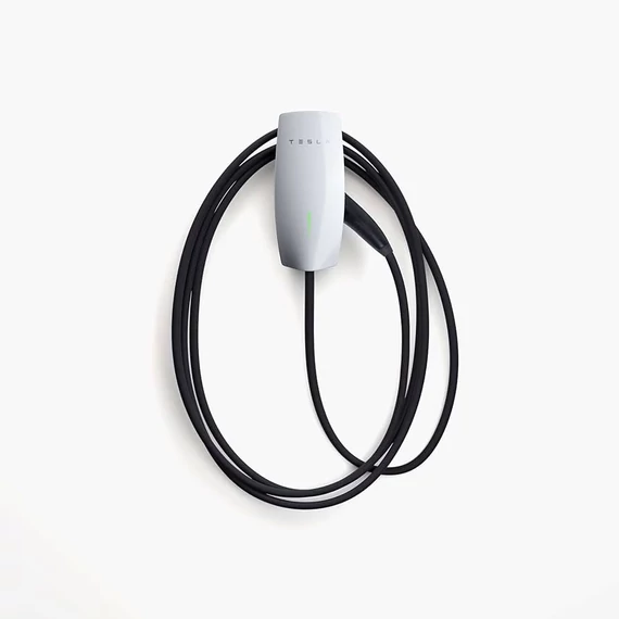 Tesla Gen 3 22 kW elektromos autó fali töltő (22kW, 7,3m Type 2-es Kábel, beépített A-típusú Fi-relé, DC-Túláramvédelem, WiFi)
